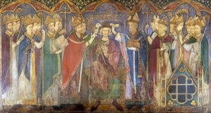 Reconstruction of Medieval Mural Painting, Coronation of Edward the Confessor