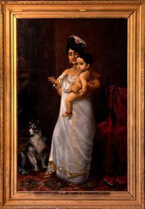 There Comes Papa — Raja Ravi Varma, Academic Romanticism