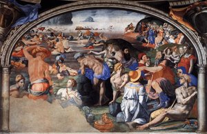 Crossing Of The Red Sea — Agnolo Bronzino, Mannerism