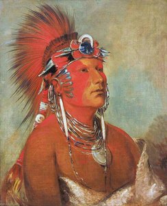 Jee Hé O Hó Shah, Cannot Be Thrown Down, A Warrior — George Catlin