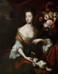 Portrait Of A Lady With A Dog — Herman Verelst