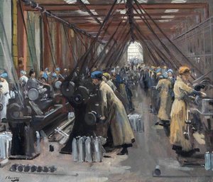 Shell Making, Edinburgh — Sir John Lavery