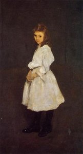 Kleines Mädchen in Weiß (Queenie Barnett)