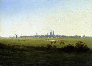 Meadows Near Greifswald — Caspar David Friedrich, Romanticism