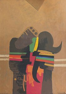 Desert Scene No. 2 — Dia Al-azzawi, Abstract Expressionism