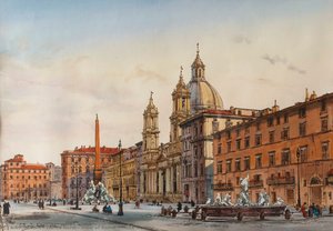 View of Rome, Piazza Navona