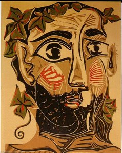 Bearded Man — Pablo Picasso, Cubist Expressionism