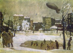 Evening. Patriarch's Ponds — Aleksandr Deyneka