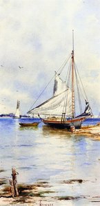A Gaff-rigged Sloop — Alfred Thompson Bricher