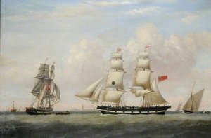 The Black Ball Line Brig 'wupper' Off Spurn Head — John Ward