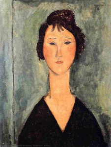 Retrato De Una Mujer — Amedeo Modigliani, Cubist Influence