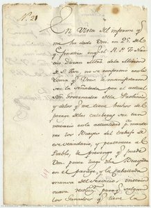 Volume 3, Page 560-561 / Authorizes Temporary Grazing At Place Of The Skulls\n\npage 1 — Žosé Marija Estudilo I Urkizu