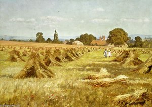 Cornfields At Fittleworth — Edward Wilkins Waite