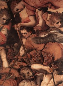 The Fall Of The Rebellious Angels (detail) — Frans Floris