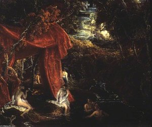 Diana And Her Nymphs Bathing
