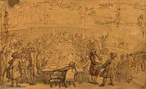 Assemblee Generale D'une Societe Savante — Thomas Rowlandson, Neoclassicism
