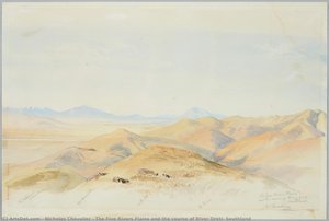 The Five Rivers Plains And The Course Of River Oreti, Southland — Nicholas Chevalier