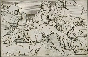 Delilah Delivering Samson The Philistines — Luca Giordano