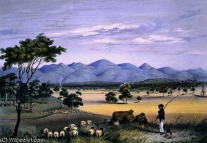 Lynedoch Valley Looking Towards The Barossa Rang — George French Angas