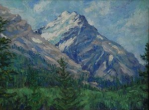 Mt. Victoria, (painting) — Mary Agnes Yerkes, Impressionism