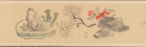 Letter Enclosing Flowers — Okada Hankō