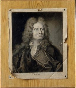 Trompe l'oeil au portrait gravé de Boileau