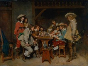 Innocents And Card Sharpers (a Game Of Piquet) — Jean-louis Ernest Meissonier
