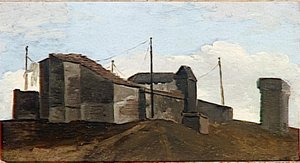 Loggia A Rome Le Toit A L'ombre — Pierre-henri De Valenciennes, En Plein Air Painting