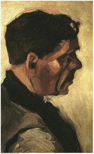 Kopf Einer Bauernfrau Mit Dunkler Kapuze — Vincent Willem Van Gogh, Post-impressionismus