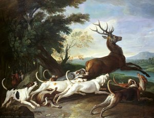 The Deer Hunt — Alexandre François Desportes