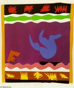 Jazz - The Toboggan - Paper Cut-outs - — Henri Matisse, Fauvism