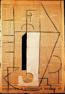 Botella Encima De Una Mesa — Pablo Picasso, Cubism