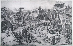 The Fair On St. George's Day — Pieter Bruegel The Elder, Northern Renaissance Engraving