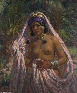 Baigneuse Dans La Palmeraie