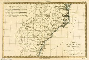 South-east Coast Of America, From 'atlas De Toutes Les Parties Connues Du Globe Terrestre' By Guilla — Rigobert Bonne (charles Marie Rigobert Bonne)