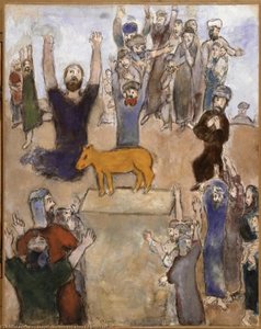 Die Verehrung Des Goldenen Kalbs — Marc Chagall