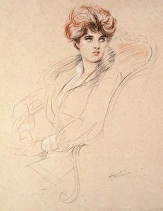 Portrait Of A Lady, Seated — Paul César Helleu