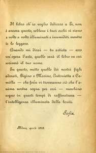 Dedica Di Il Figlio Di Grazia — Sofia Albini Bisi