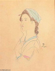 Portrait De Femme Orientale — Léonard Tsuguharu Foujita