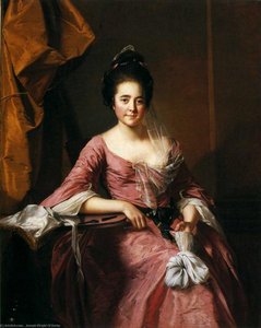 Portrait Of A Lady With Her Lacework — Joseph Wright Of Derby, Romanticism