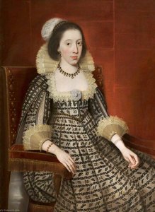 Elizabeth Leicester (b.1587) — Daniel I Mijtens