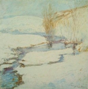 English Winter Landscape Français Paysage D'hiver — John Henry Twachtman