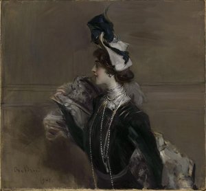 Portrait Of Mme. Lina Cavalieri — Giovanni Boldini