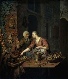 The Market Stall — Willem Van Mieris