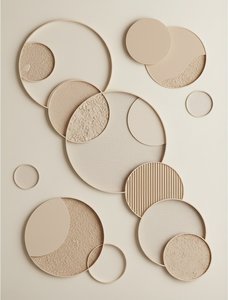Ethereal Orbits In Sand And Silence: A Monochromatic Study Of Serene Geometry — David Moreau