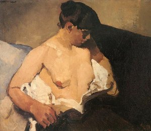 Seated Half-nude — George Heidrik Breitner