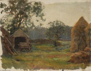 Farmyard With A Trap — Brian Hatton