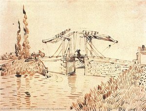 Most Sa Podignutim Mostom I Dama Sa Parolisem — Vincent Van Gog