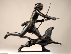 Indian Hunter And His Dog — Paul Manship