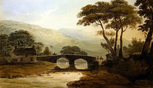 Baddgelert Bridge — John Varley I (the Older)